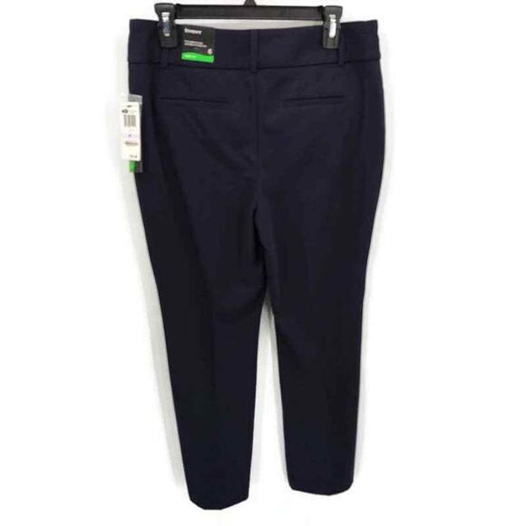 NWT Alfani everyday trouser navy blue in size 6 Work Casual - Picture 2 of 5